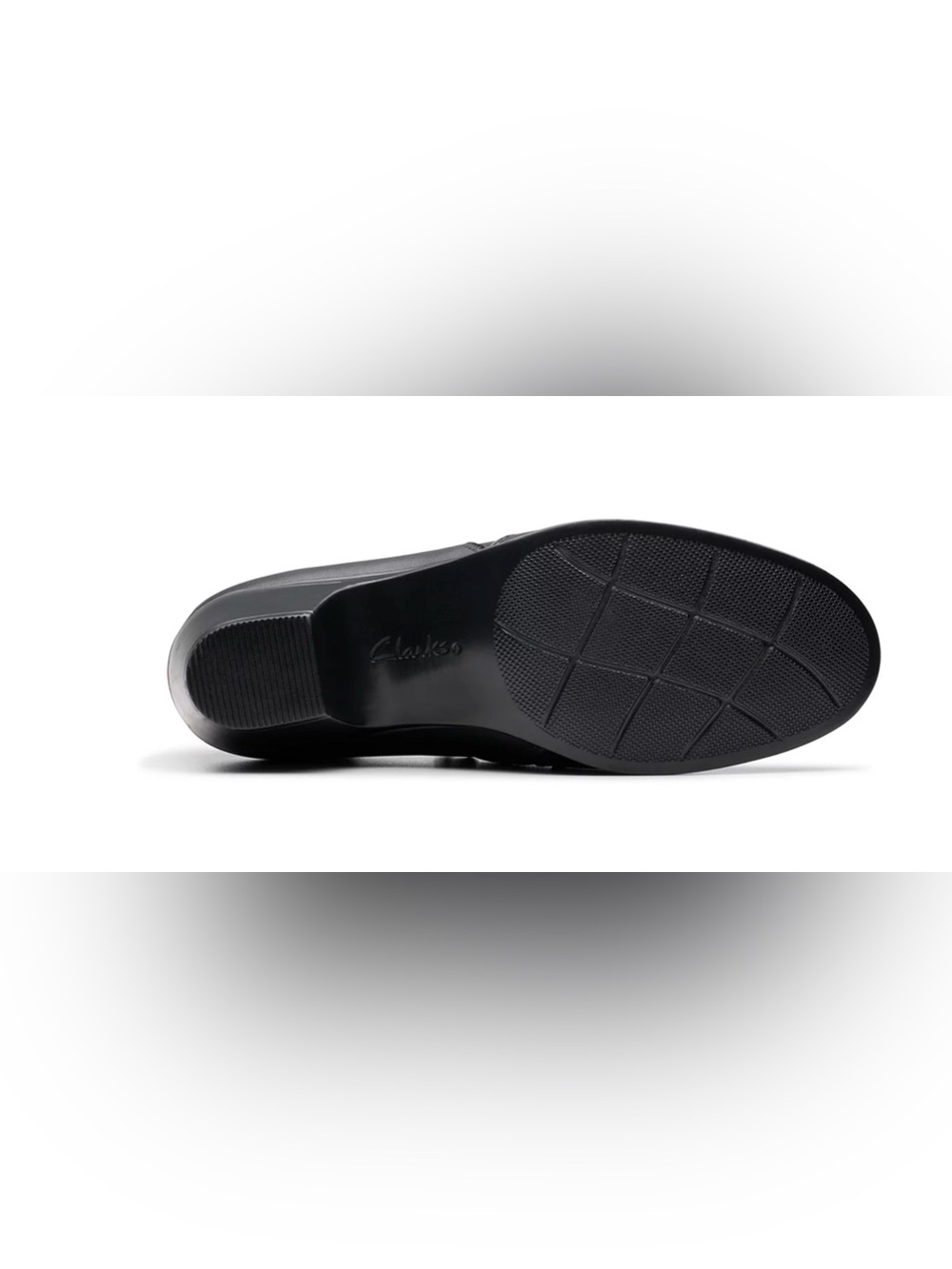 Clarks Black Low Block Heels Size 8.5 - Picture 3 of 16